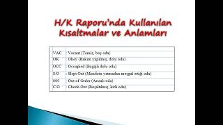 Önbüro Departmanının İç Organizasyonu ve Diğer Departmanlarla İlişkisi