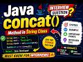 Java concat() Method Explained 🔥 | String concat() Interview Question in Java