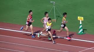 20190928北九州市中学新人陸上 男子3000m決勝最終組