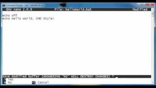 Hello World with a Batch File