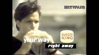 1991 Burger King Commercial (Whopper Combo)