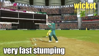 very fast stumping in real cricket 22 #shorts #rc22 #cricket #realcricket22