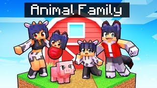 Having an ANIMAL FAMILY  in Minecraft!