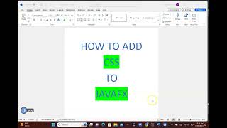 Add CSS Style Sheet to Java FX