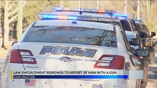 Large police presence seen at Darlington home