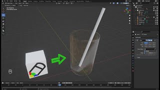 Blender Animate 3d : Model EP-61 : Glass : แก้วน้ำ