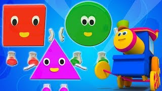 Bob il treno | cinque piccole forme | filastrocche | saltando canzoni | Bob Five Little Shapes