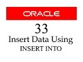 SQL tutorial 33:How To Insert Data into a Table Using SQL INSERT INTO dml statement