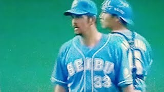 1998西武ライオンズ　ブロスVS近鉄バファローズ　大阪ドーム　礒部公一VTR　武藤孝司　大村直之　水口栄二　ローズ　クラーク　山本和範　ブロスバント処理全く捕る気なし