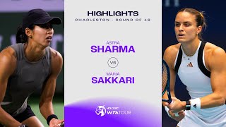 Astra Sharma vs. Maria Sakkari |  2024 Charleston Round of 16 | WTA Match Highlights