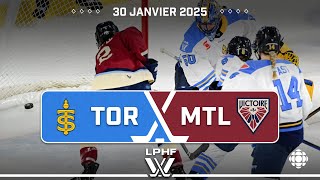 LPHF :  Sceptres de Toronto c. Victoire de Montréal - Faits saillants (PWHL)