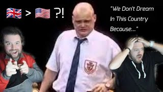 ARE WE NAIVE?!?! Americans React To "Al Murray Vs Americans"