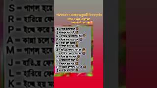 নামের প্রথম অক্ষর অনুযায়ী প্রিয় মানুষটির সাথে ১ দিন কথা না বললে কী হয়😥#shortsfeed #viral