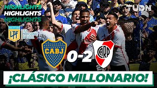 Boca Juniors 0-2 River Plate - HIGHLIGHTS | Copa de la Liga Argentina 2023 | TUDN