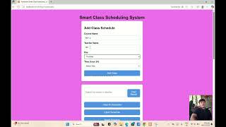 Smart Class Scheduling System