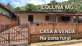 CASA À VENDA NA ZONA RURAL , LOCALIZADA À 2KM DA CIDADE DE COLUNA MG, INTERIOR DE MINAS GERAIS #roça