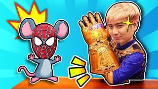 슈퍼히어로 스파이더맨이 동물로 변신했어요 Superhero Luckykangi