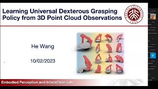 HANDS23 He Wang: Learning universal dexterous grasping policy from 3D point cloud observations