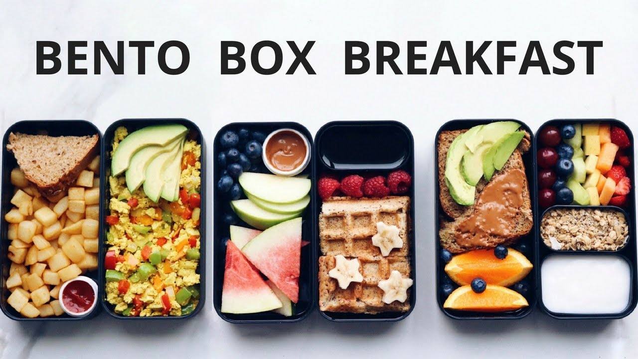 HEALTHY VEGAN BREAKFAST IN A BENTO BOX - YouTube