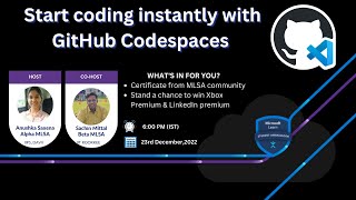 Start coding instantly with GitHub Codespaces | Microsoft Learn Student Ambassadors event