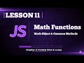 011 Master JavaScript Math Object & Methods | Random Numbers, Rounding, Min/Max & More! | #011