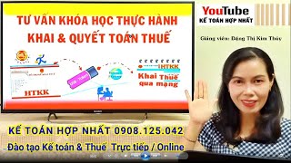 Học kê khai báo cáo thuế & Quyết toán thuế điện tử và phần mềm HTKK - Trung tâm kế toán Hợp Nhất kbt