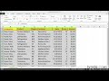 Excel Tutorial - Applying conditional formatting across rows