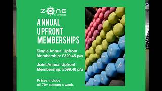 GYM MEMBERSHIPS AT ZONE FITNESS