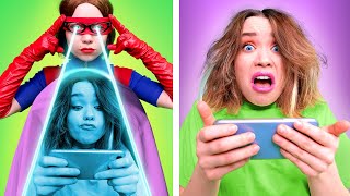 ESCAPING ANGRY MOM - If my Mommy was a SUPERHERO | Relatable Moments by Challenge Accepted
