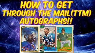 How To Get Sports Autographs Through The Mail (TTM) - PLUS I Show My Recent TTM Autographs!