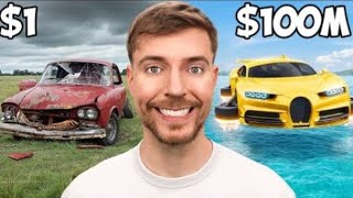 $1 vs $100,000,000 cars challenge!! | Which car is best ?? @Mrbeast part 1