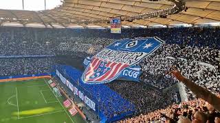 HSV : STP Einlauf Hymne #fans #hamburg #nordtribüne #nurderhsv