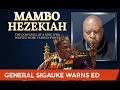 WATCH LIVE: General Sigauke Warns Mnangagwa Over Third Term