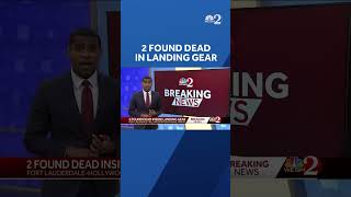 Two bodies found in landing gear of plane