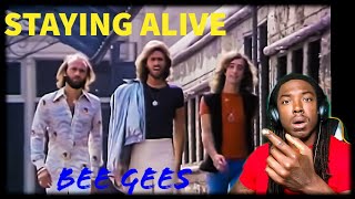 Wait... Huh?? Bee Gees- "Staying Alive" (REACTION)