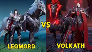 MOBILE LEGENDS VS ARENA OF VALOR - LEOMORD VS VOLKATH - HORSE KNIGHT HERO SKILL EFFECT COMPARISON