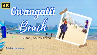 [4K] GWANGALLI BEACH WALK II BUSAN SOUTH KOREA APRIL  01, 2023