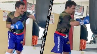 MANNY PACQUIAO SHOWING SCARY SPEED AT 42 IN NEW WORKOUT CLIP FOR ERROL SPENCE JR FIGHT