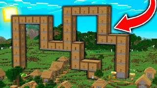 Un ALDEANO CONSTRUYE la CASA mas LARGA y RARA de la ALDEA de MINECRAFT! 😱