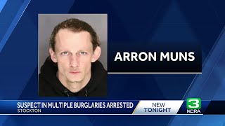 Stockton police arrest suspected serial burglar