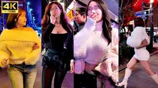 [4k] Appearances of Apgujeong and Itaewon club streets in Gangnam, Seoul on Friday night