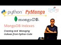 PyMongo - Creating and Managing MongoDB Indexes in Python Code using Pymongo