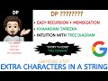 Extra Characters in a String | Tree Diagram | Recursion | Memoization | MADE EASY | Leetcode - 2707