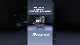 How to create broken glass in Blender🔎#3d #blender3d #b3d #Blender #tutorial3d #animation #tutorial