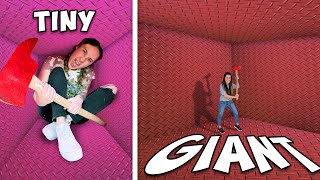 Trapped our Wives in TINY vs GIANT Unbreakable Boxes! *SURPRISE*