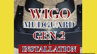 TOYOTA WIGO MUDGUARD INSTALLATION