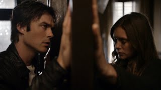 TVD 6x6 - Damon tries to see Elena in her dorm but she runs away from him | Delena Scenes HD