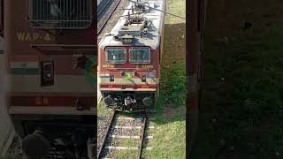 train head moving to chengalpattu railway station at Tamilnadu