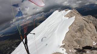 Dolomites Marmolada paragliding panorama Italy-Punta Penia