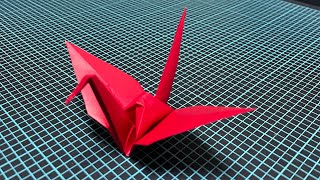 How to make a crane. tsuru oriduru origami